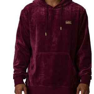 Adidas Original Velvet Hoodie- Burgundy Red (MEN)